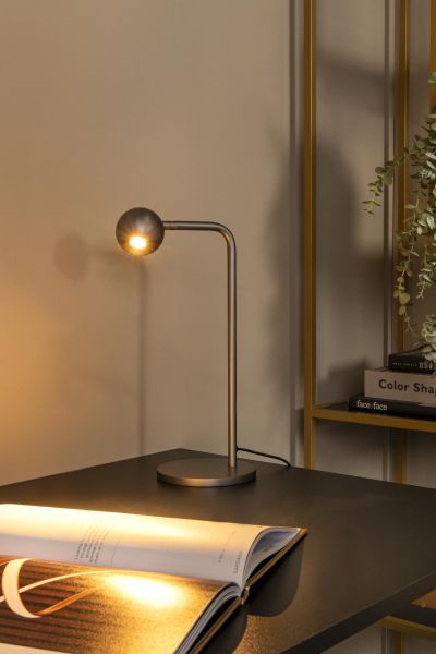 Lucide MONTANA - Table lamp - LED Dim. - 1x5W 2700K - Grey iron - Premium